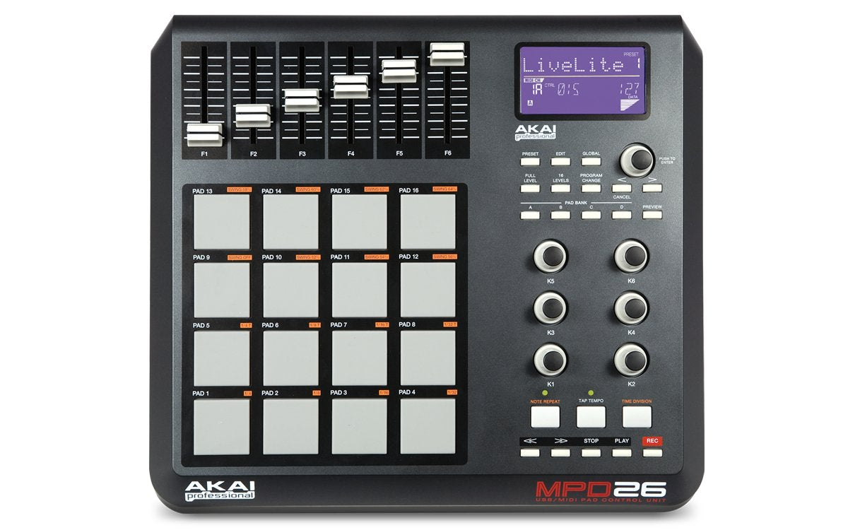 AKAI MPD26 USB-MIDI PAD CONTROLLER