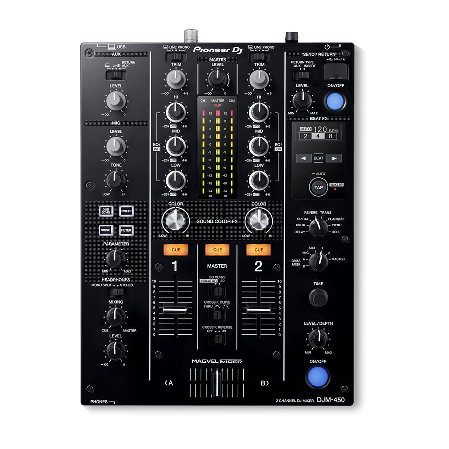 Pioneer DJM-450 2-Channel DJ Mixer With Beat FX