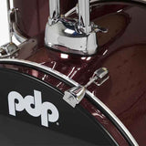 PDP PDCE2215KTRR Center Stage 5-Pieces Acoustic Drum Kit - Ruby Red Sparkle