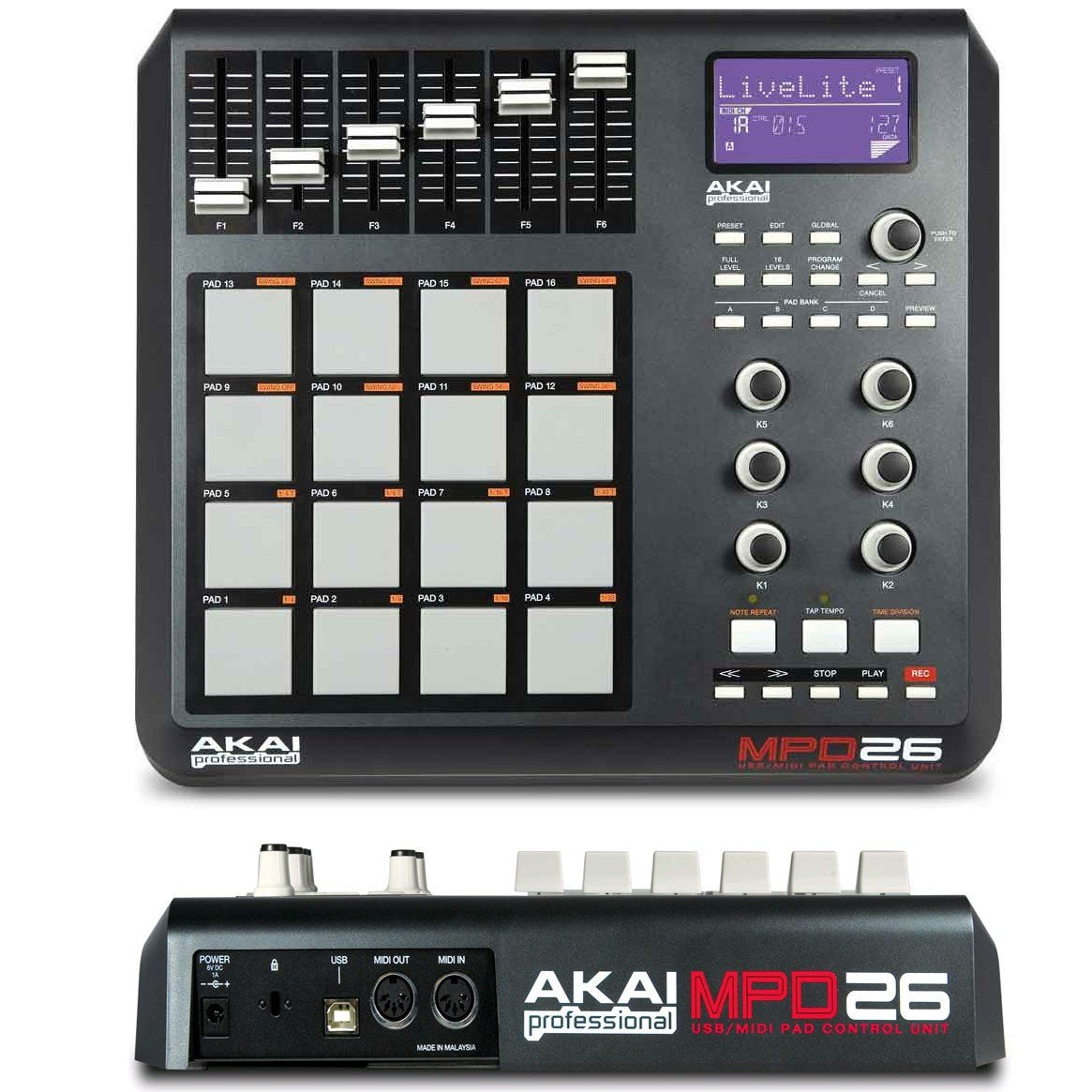 AKAI MPD26 USB-MIDI PAD CONTROLLER