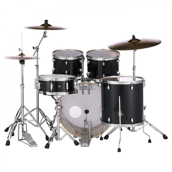 Pearl EXX725SP/C Hybrid Shell Pack 5pcs Drum Set - Jet Black