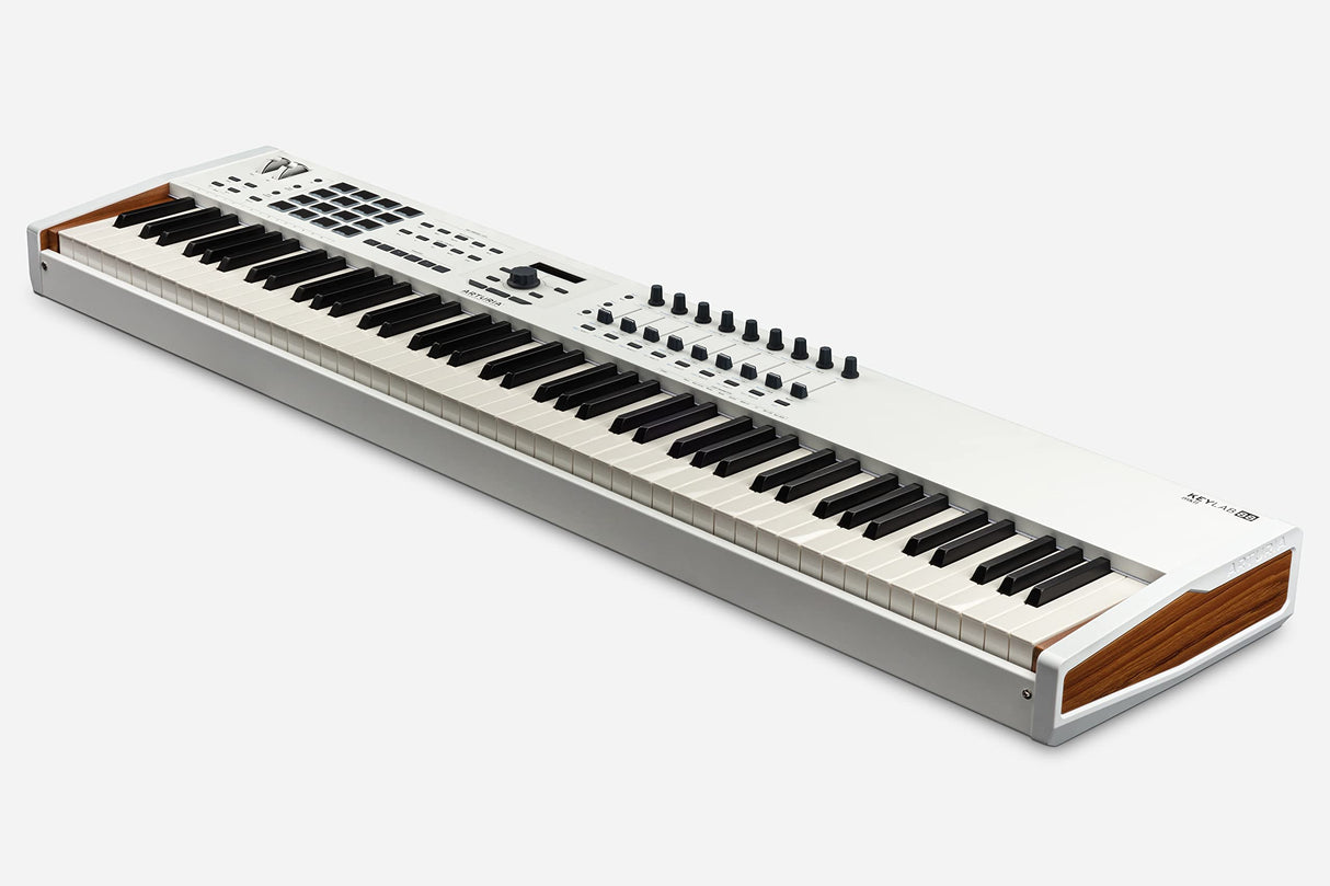 Arturia KeyLab 88 MkII (White) Midi Controller With Free V Collection Software