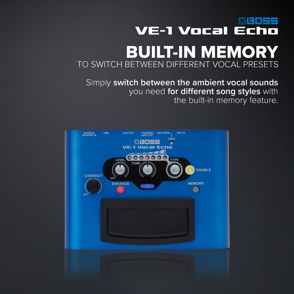 BOSS VE-1 VOCAL ECHO PROCESSOR