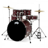 PDP PDCE2215KTRR Center Stage 5-Pieces Acoustic Drum Kit - Ruby Red Sparkle