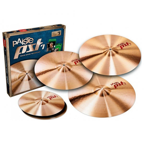 Paiste PST 7 Medium Universal Cymbal Set 14/18/20 With Free 16 Inch Crash