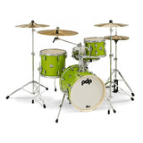 PDP PDNY1604EL New Yorker 4-Pieces Acoustic Drum Shell Pack - Electric Green Sparkle Finishply