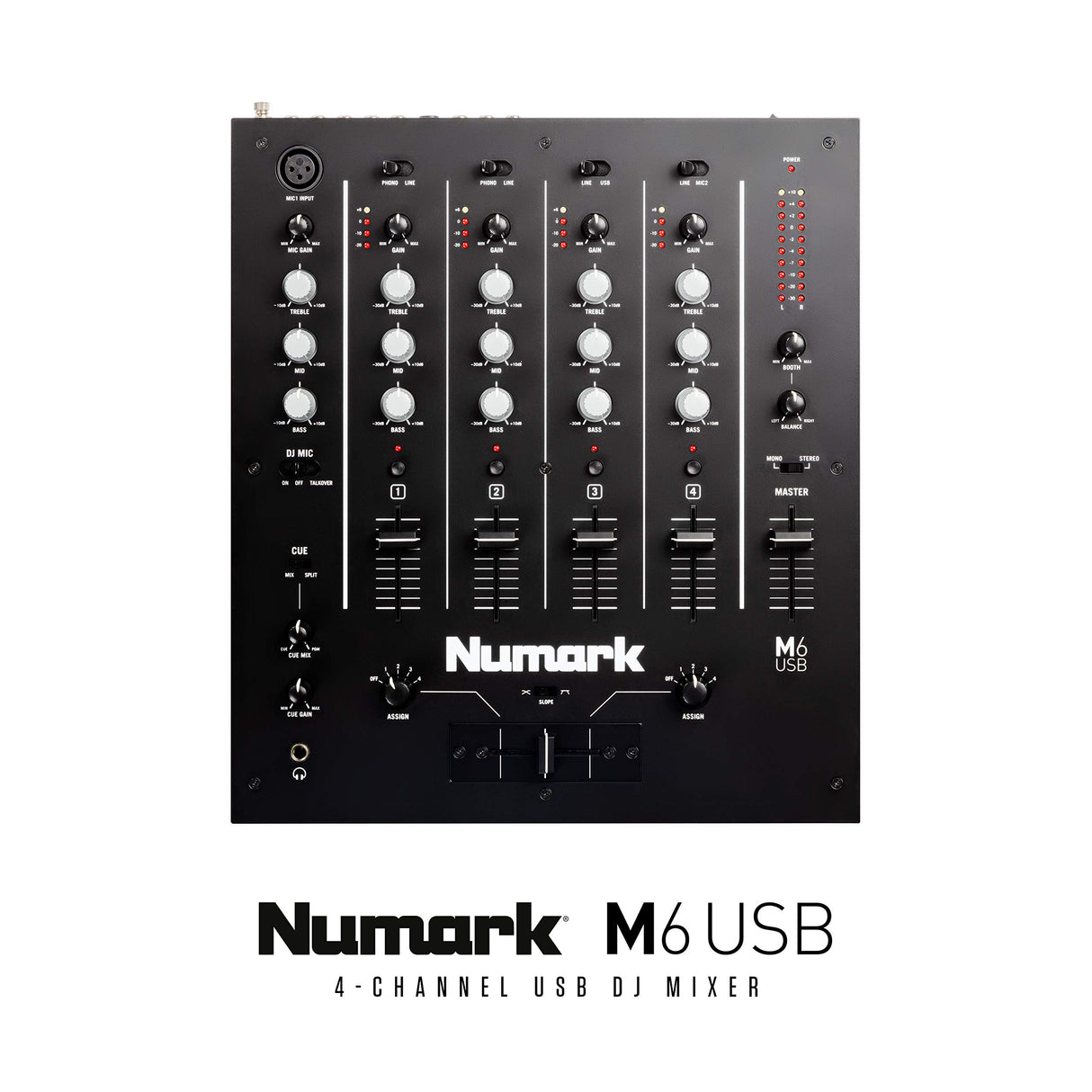 Numark M6 USB 4-Channel USB DJ Mixer