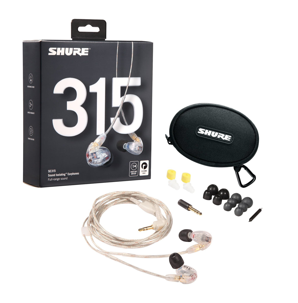 SHURE SE315 CL SOUND ISOLATING EARPHONE