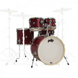 PDP PDST2215RD PDP Spectrum Series 22BD 5 Pieces Acoustic Drum Shell Pack - Cherry