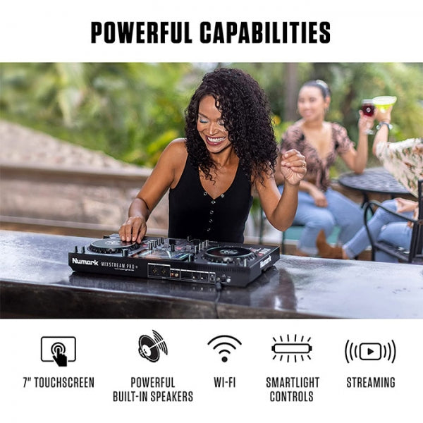 Numark Mixstream Pro + Standalone Streaming DJ Controller With Amazon Music