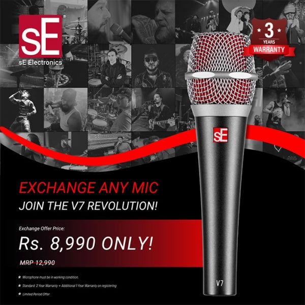 SE Electronics V7 Supercardioid Dynamic Microphone