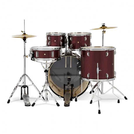 PDP PDCE2215KTRR Center Stage 5-Pieces Acoustic Drum Kit - Ruby Red Sparkle