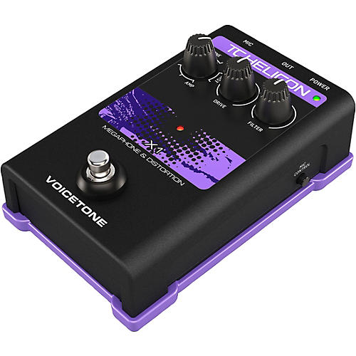 TC Helicon VoiceTone Single X1 Megaphone & Distortion Effects Pedal