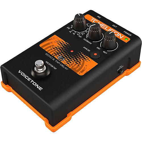 TC Helicon VoiceTone Single E1 Echo & Tap Delay Effects Pedal