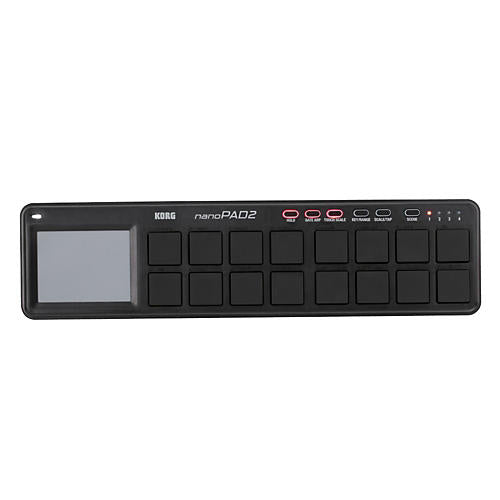 KORG nanoPAD2 Slim-Line USB Drum Pad Controller Black