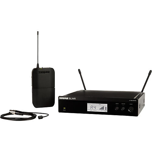 Shure BLX14R/W93 Wireless Lavalier System With WL93 Omnidirectional Condenser Miniature Lavalier Mic Band H9