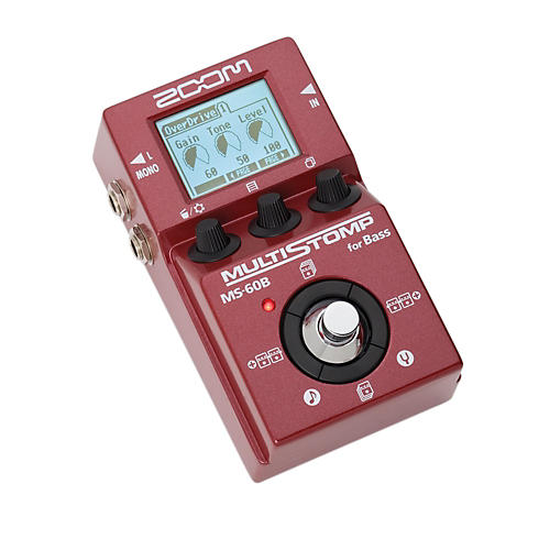 Zoom MS-60B+ MultiStomp Bass Effects Pedal Red