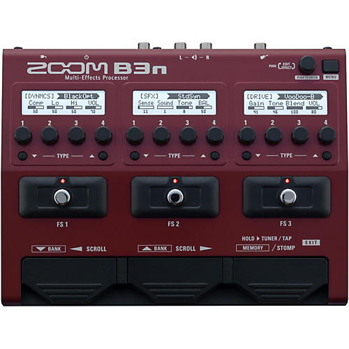 Zoom B3n Multi-Effects Bass Guitar Processor