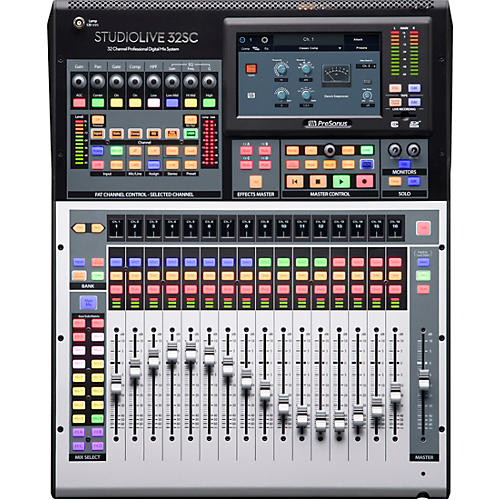 PreSonus StudioLive 32SC 32-Channel Mixer With 17 Motorized Faders and 64x64 USB Interface