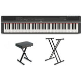 Yamaha P-125A Digital Piano Keyboard Package Black Essentials Package