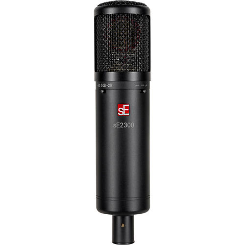 sE Electronics sE2300 microphone with shock mount,pop filter and thread adapter Black