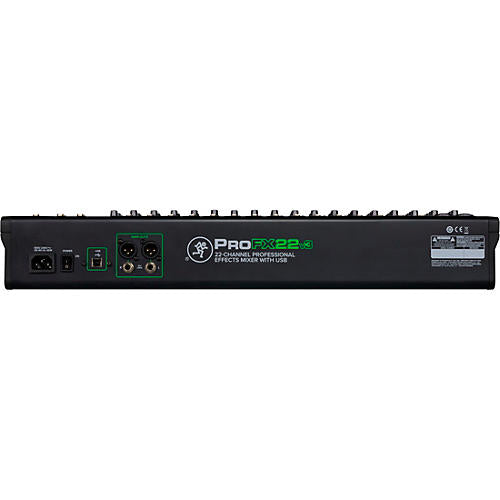 Mackie ProFX22v3 22-Channel 4-Bus Professional Effects Mixer With USB