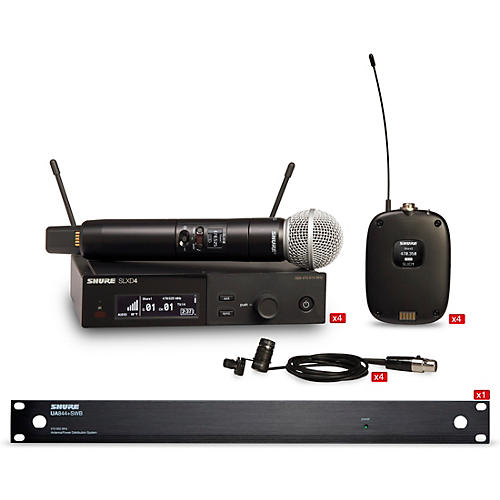 Shure SLX-D4 Combo System Wireless Bundle Band G58