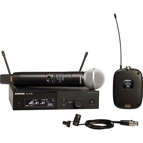 Shure SLX-D4 Combo System Wireless Bundle Band G58