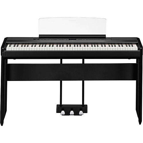 Yamaha P-515 Digital Piano With Matching Stand and LP-1 Pedal Unit Black