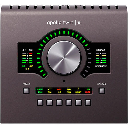 Universal Audio Apollo Twin X DUO Heritage Edition Interface with Shure SM7B, SRH 440 and Mic Cable