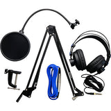 PreSonus Broadcast Accessory Pack - Includes Microphone Boom Arm, Pop Filter, HD-7 Headphones & XLR Cable