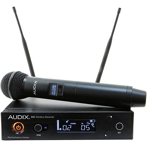 Audix AP41 OM5 Wireless Microphone System With R41 Diversity Receiver and H60/OM5 Handheld Transmitter Band A