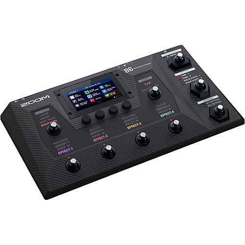 Zoom B6 Multi-Effects Processor for Bass Black