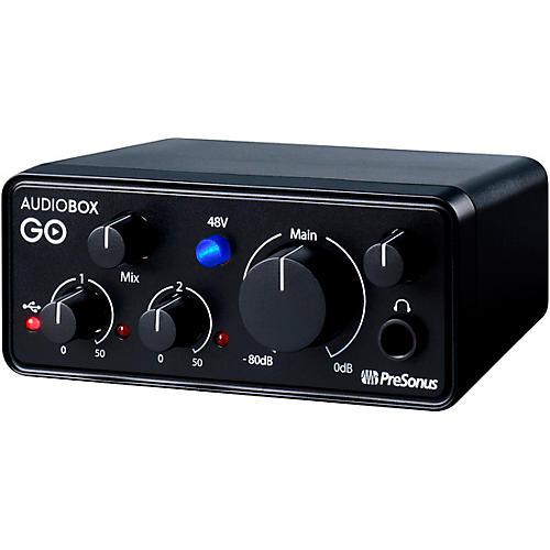 PreSonus AudioBox GO Ultra-Compact Mobile 2x2 USB Audio Interface