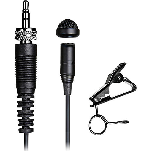 TASCAM TM-10LB Omnidirectional Lavalier Microphone with Screw Lock Connector Black