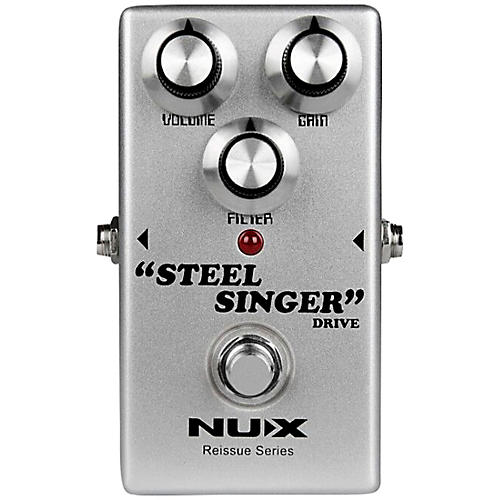 NUX Reissue Series Steel Singer Drive Effects Pedal Silver