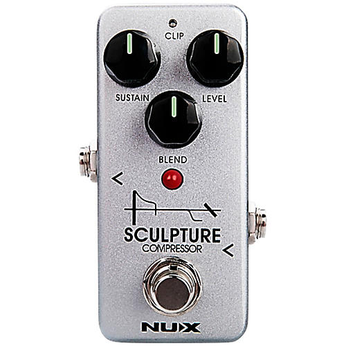 NUX Sculpture Mini Compressor Effects Pedal Silver