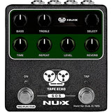 NUX Tape Echo Multi Tape Head Space Echo With Tap Tempo and Looper Effects Pedal Black