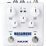 NUX Masamune Booster and Kompressor Effects Pedal White