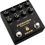 NUX Fireman Dual Distortion Effects Pedal Black