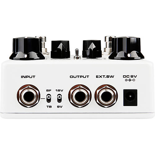 NUX Ace of Tone Dual Overdrive Effects Pedal White