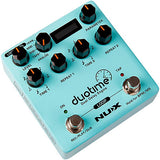 NUX Duotime Dual Delay Engine Effects Pedal Blue