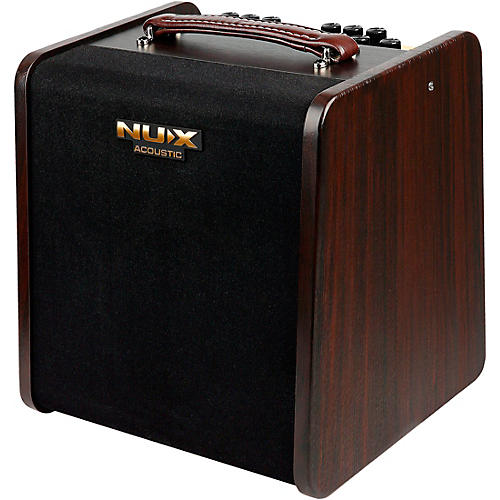 NUX Stageman II AC-80 80W 2-Channel Modeling Acoustic Guitar Amp With Bluetooth Brown