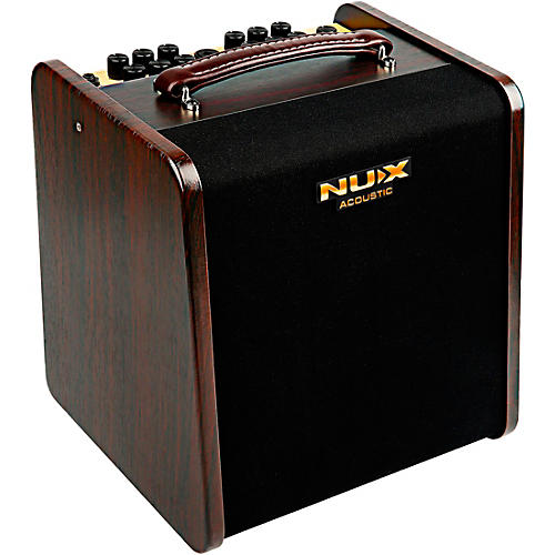 NUX Stageman II AC-80 80W 2-Channel Modeling Acoustic Guitar Amp With Bluetooth Brown