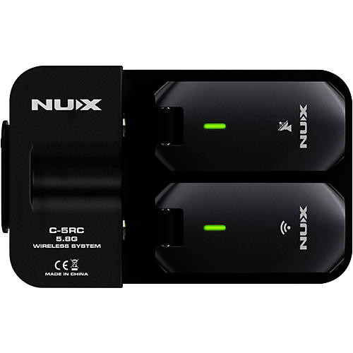 NUX C-5RC 5.8GHz Wireless Guitar System With Charging Case Black