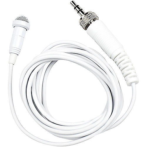 TASCAM TM-10LW Omnidirectional Lavalier Microphone With Screw Lock Connector White White