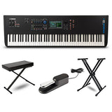 Yamaha MODX8+ Synthesizer With Stand, Bench and Sustain Pedal