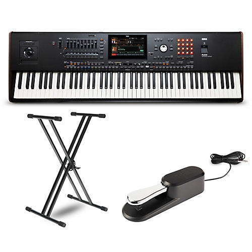 KORG Pa5X 88-Key Arranger With Stand, Pedal, Bench, Headphones, Microphone and Cables