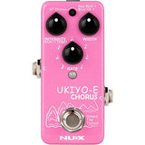 NUX NCH-4 UKIYO-E Mini Pedal with Three Vintage Chorus Models Effects Pedal Pink