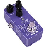 NUX NRV-3 Damp Mini Pedal with Three Classic Reverb Models Effects Pedal Blue